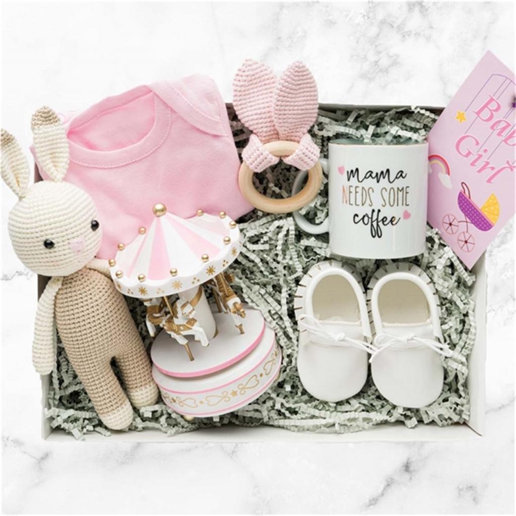 Kız Bebeğe Atlı Karıncalı Hediye Kutusu