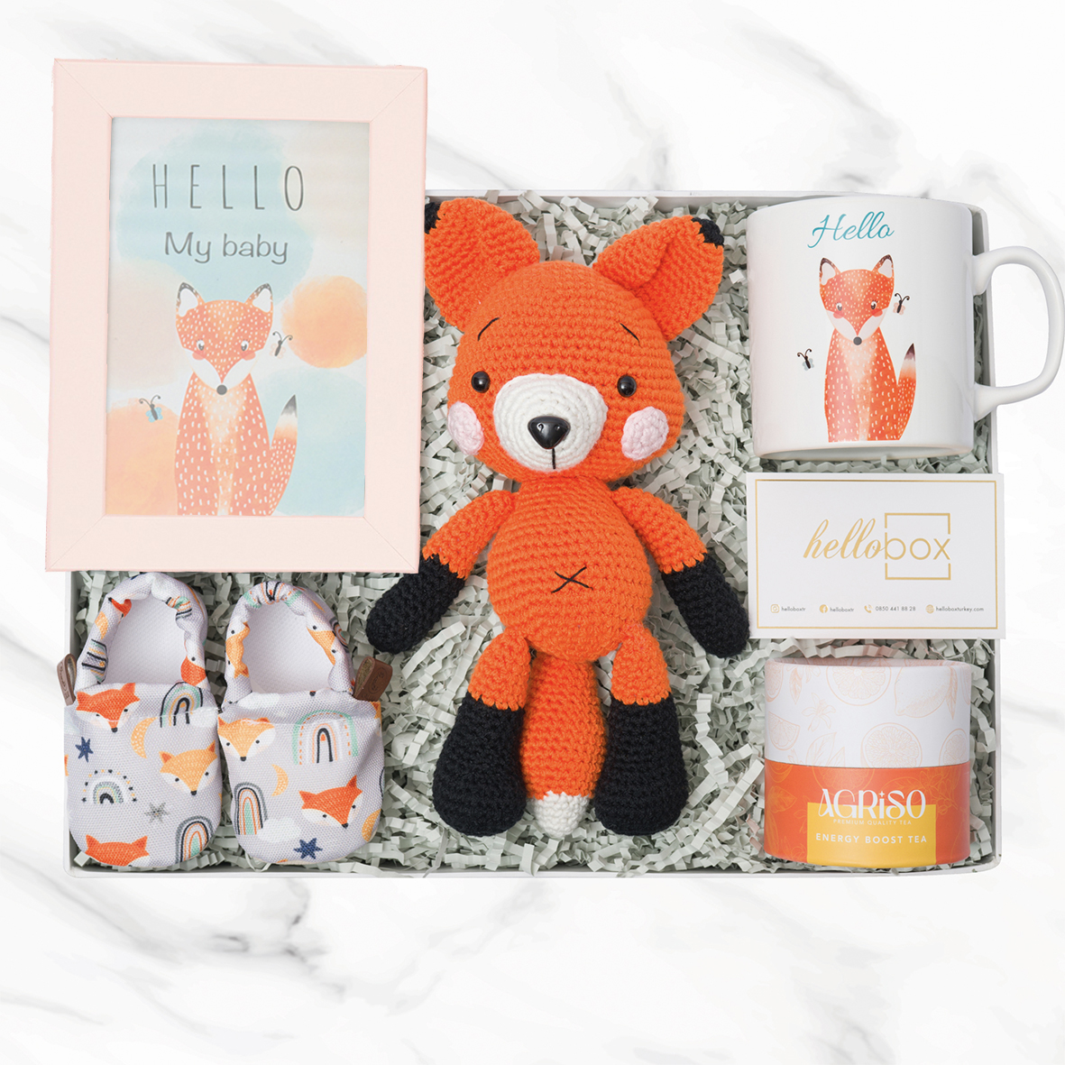 Tatlı Tilki Bebek Hediye Kutusu