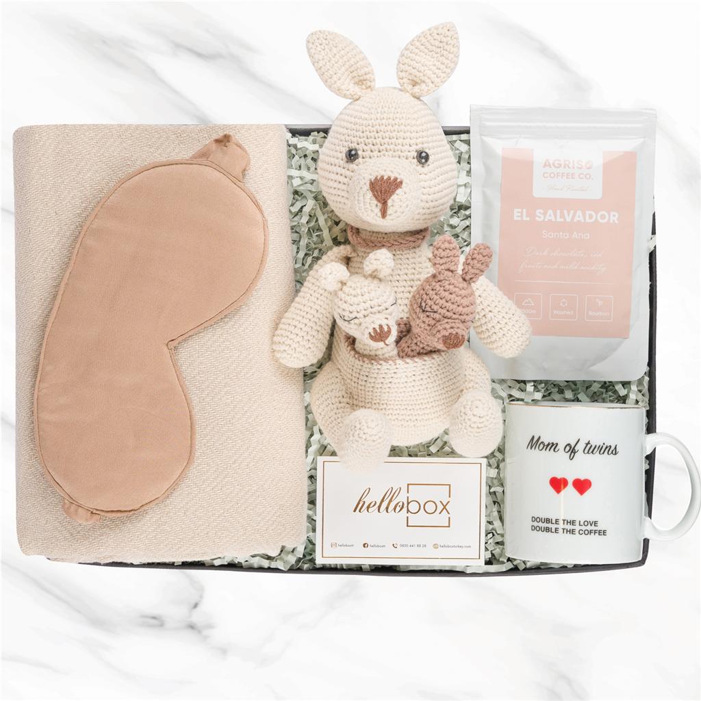 Unisex İkiz Bebek Hediye Kutusu