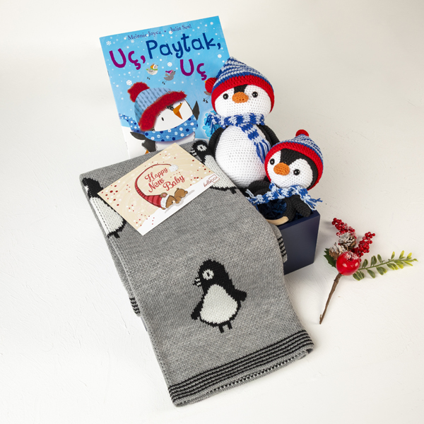 Minik Penguenin İlk Kışı Bebek Hediye Kutusu