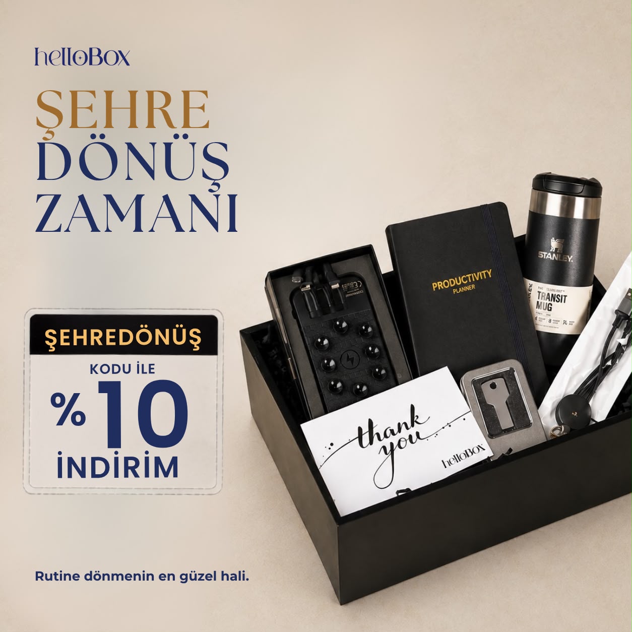 Welcome Kit - Gri Tonları - HelloBox