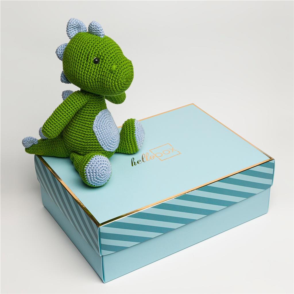 Amigurumi Yeşil Dinazor Bebek Oyuncağı