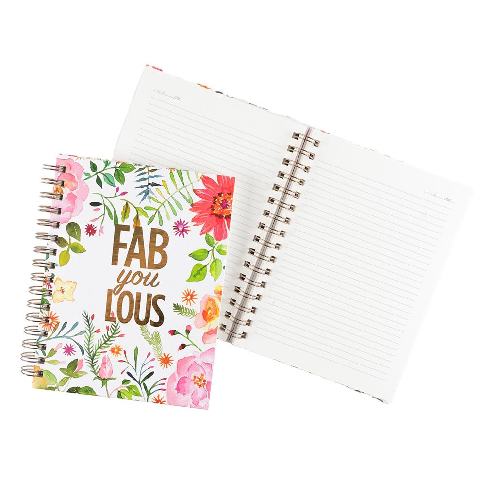 Fabulous Spiralli Çiçekli Defter