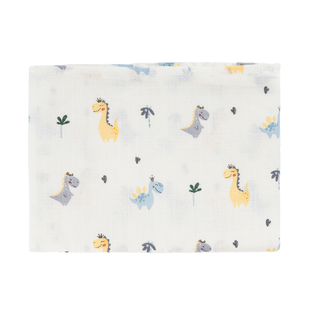 Dinazor Desenli Müslin Örtü