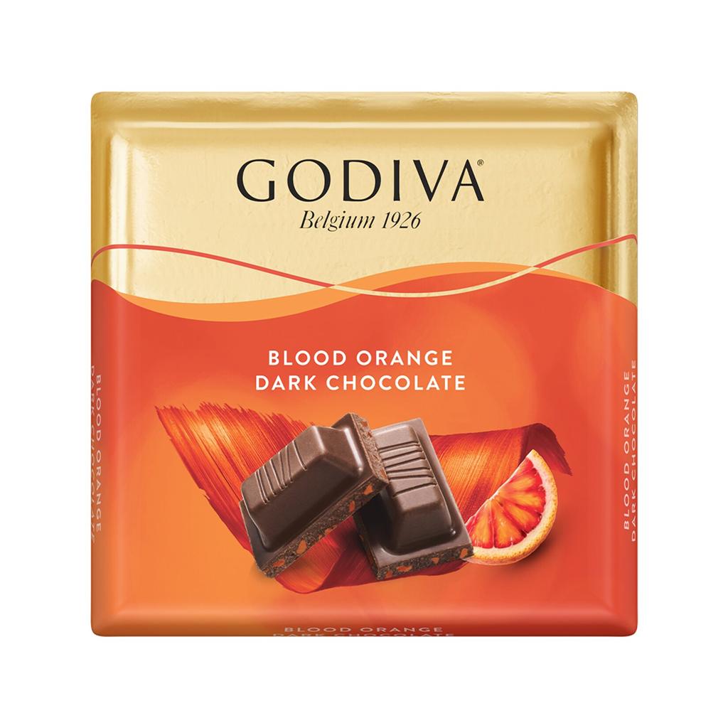 Godiva Kare Çikolata - Portakallı Bitter Çikolata