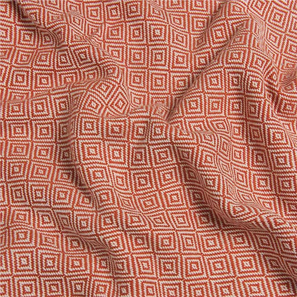 Turuncu Elmas Desenli Premium Peştemal