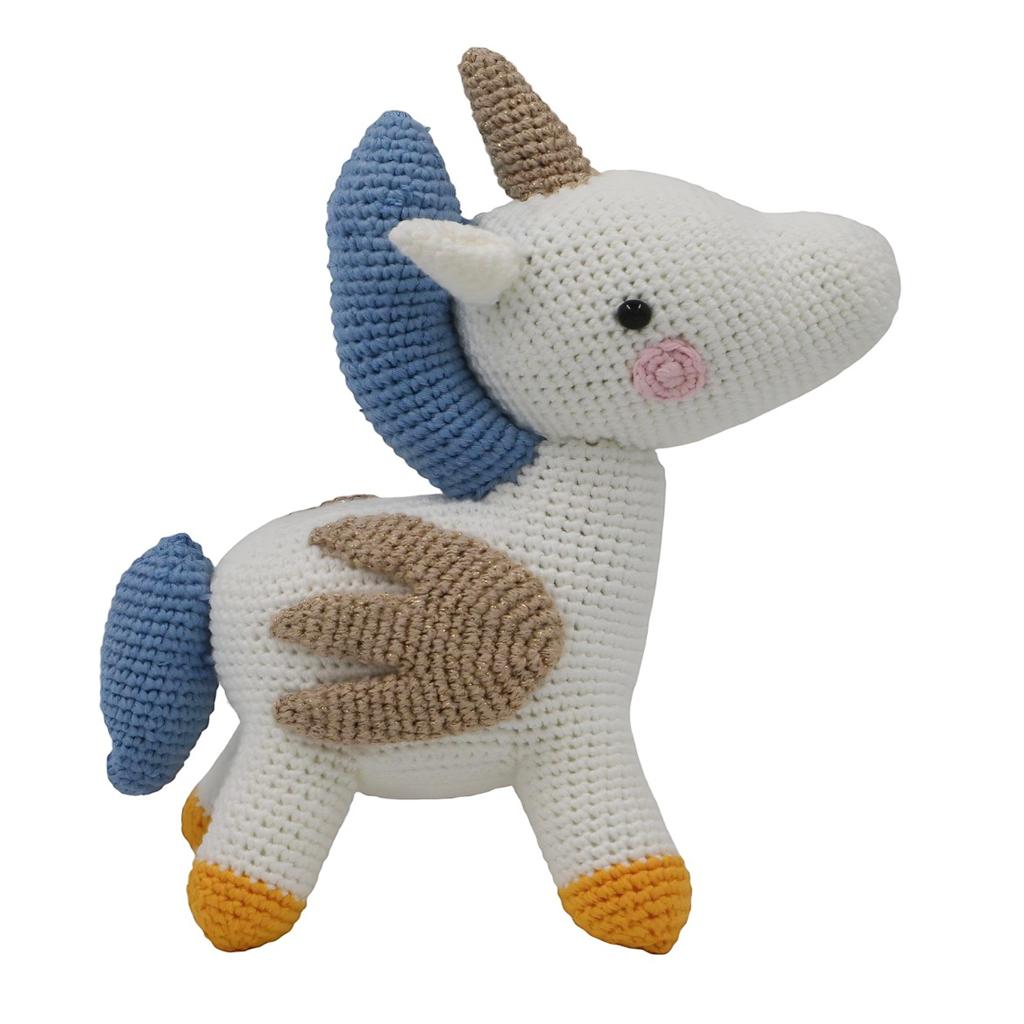 Amigurumi Kanatlı Unicorn Bebek Oyuncağı