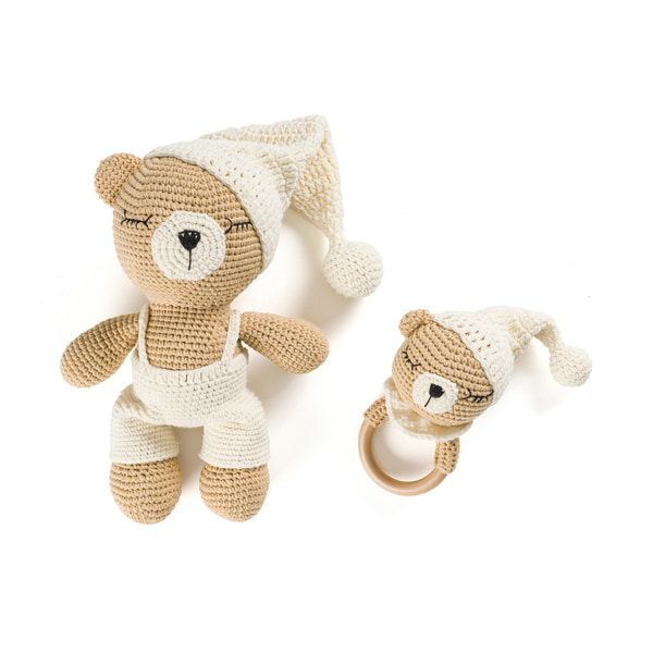 Uykucu Ayıcık Amigurumi Oyuncak Seti
