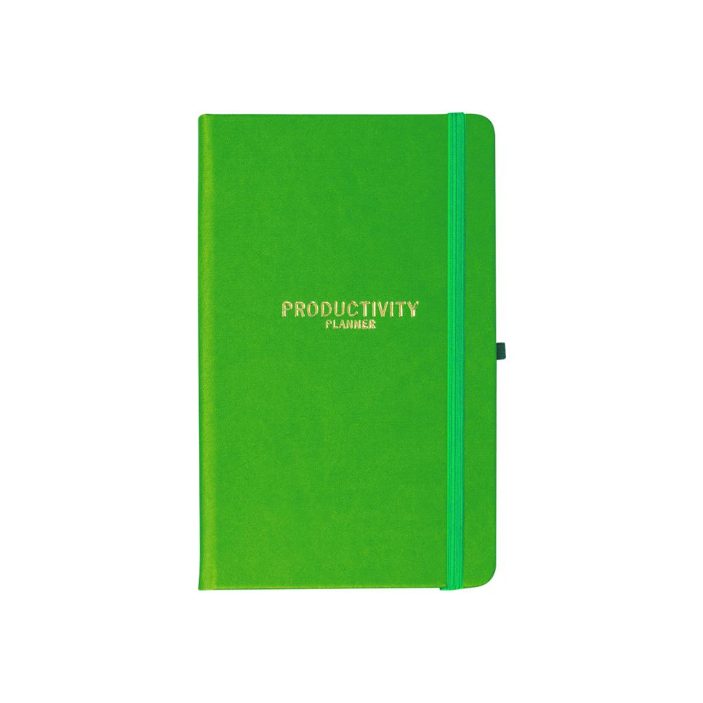 Yeşil Deri - Productivity Planner Defter