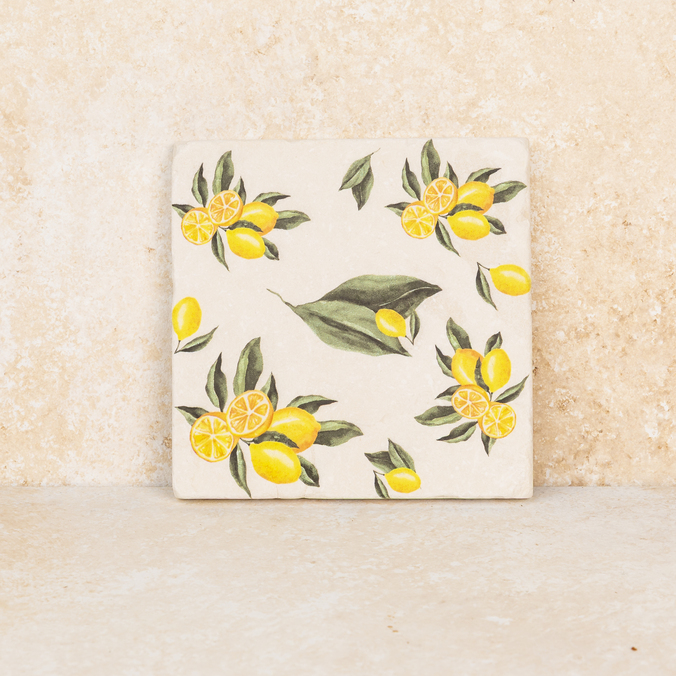 Limonlu Taş Bardak Altı