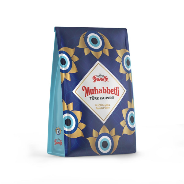 Muhabbetli Nazar Desenli Türk Kahvesi