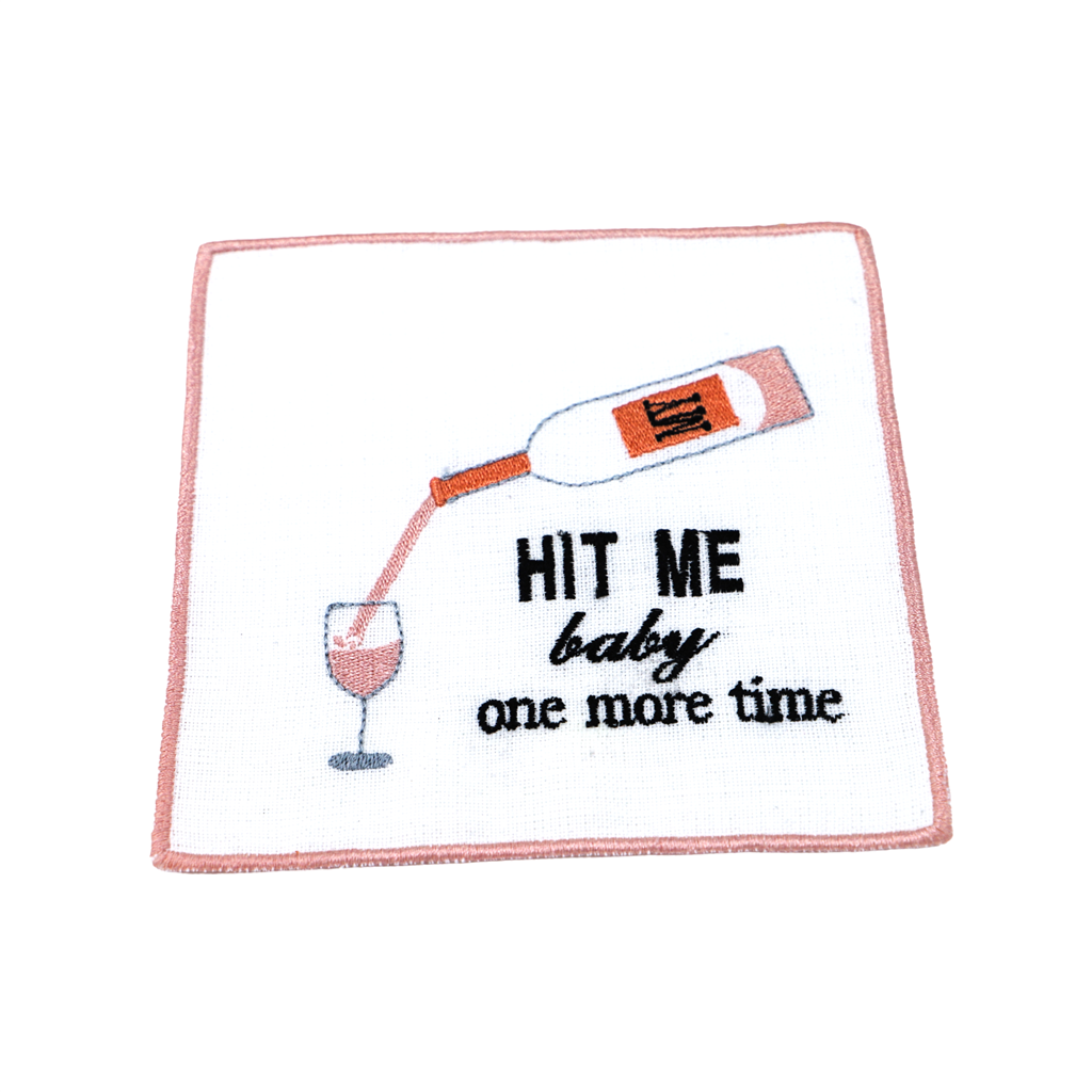 "Hit Me Baby One More Time" Keten Kokteyl Peçetesi