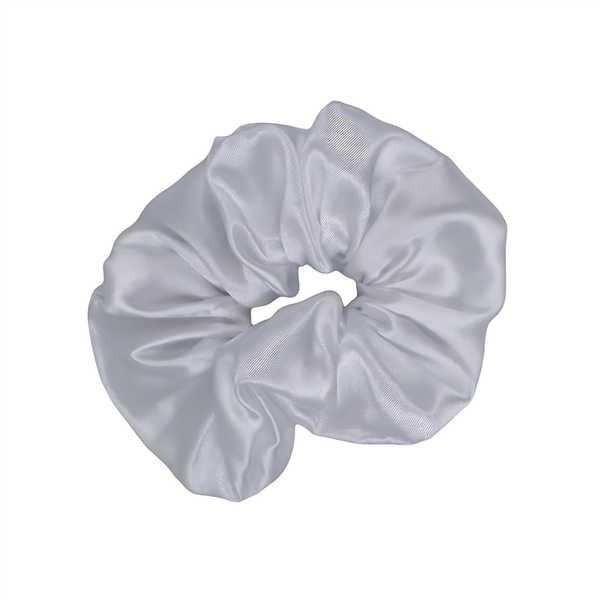 Beyaz Scrunchie toka