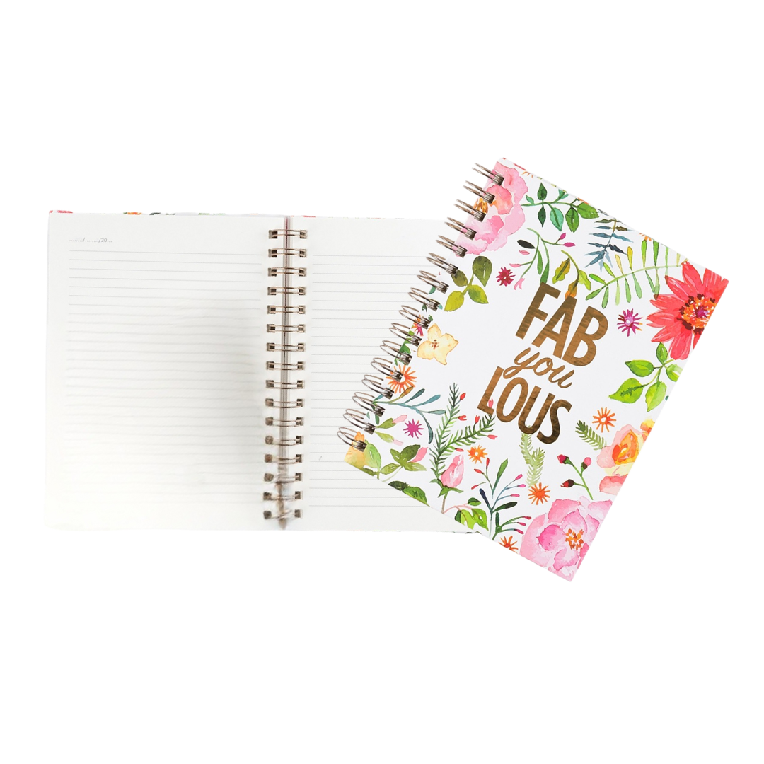 Fabulous Spiralli Çiçekli Defter