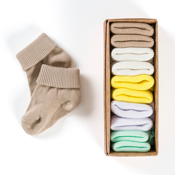 Renkli Unisex Bebek Çorap Seti