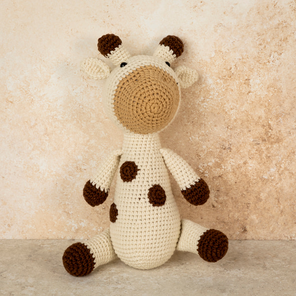 Amigurumi Sevimli Süt İnek Bebek Oyuncağı