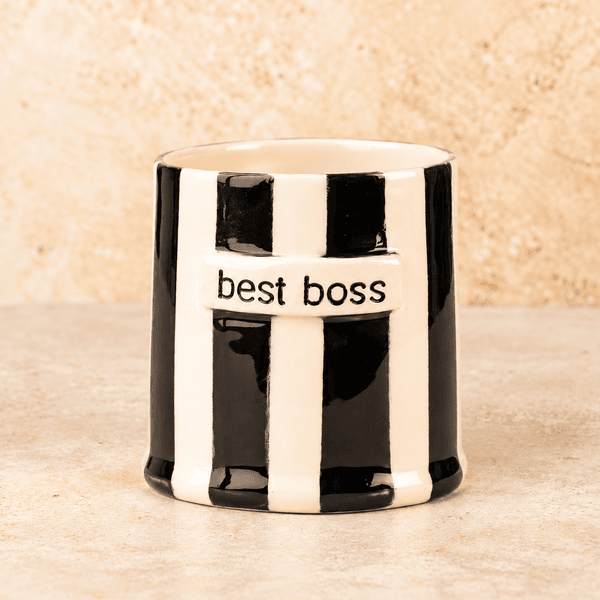 Best In Stripes – Best Boss El Yapımı Seramik Kupa