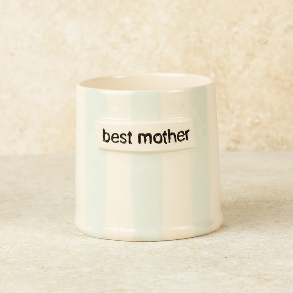 Best In Stripes – Best Mother El Yapımı Seramik Kupa