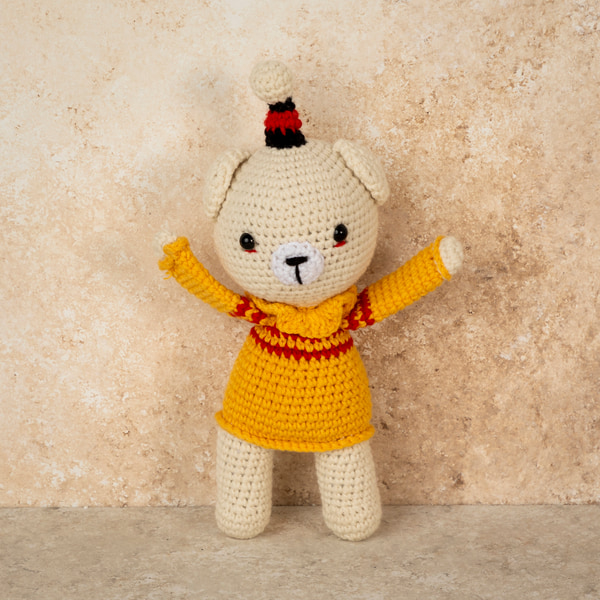Amigurumi Sirk Ayısı Bebek Oyuncak